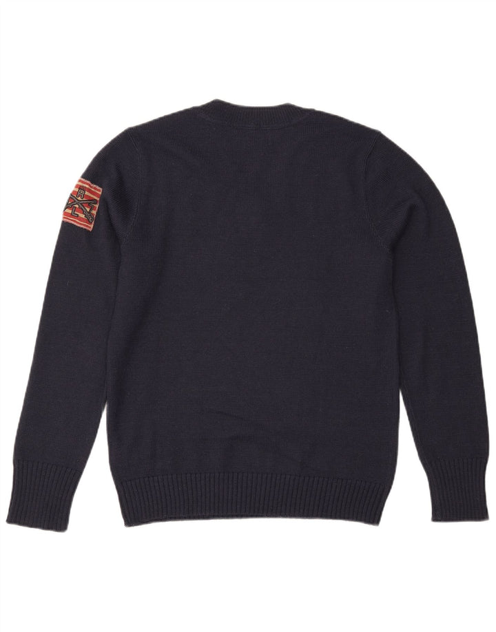 Ανδρικό πουλόβερ Ralph Lauren με λαιμόκοψη με λαιμόκοψη μεσαίο μπλε ακρυλικό