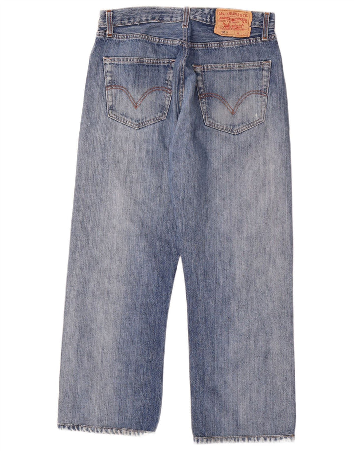 Levi's Mens 501 Straight Jeans W33 L27 Μπλε βαμβακερό