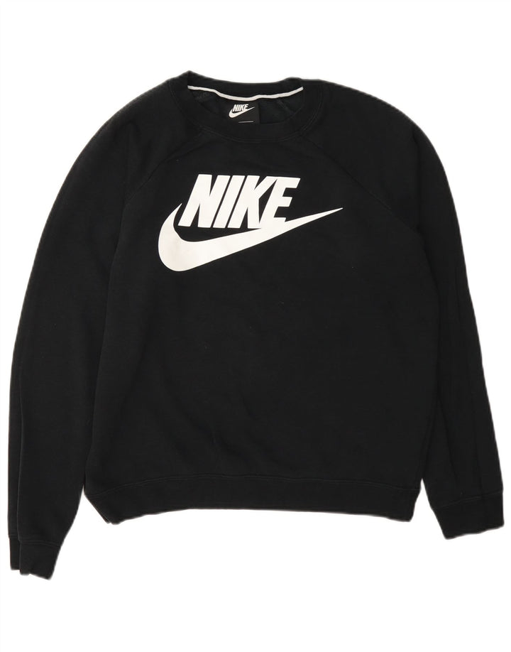 Γυναικείο γραφικό υπερμεγέθη φούτερ Nike UK 10 Μικρό γκρι βαμβακερό