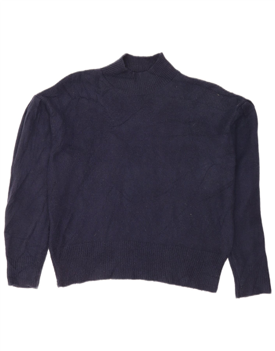 Marks & Spencer Γυναικείο πουλόβερ με λαιμό χελώνα UK 14 Medium Navy Blue