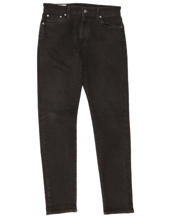 Ανδρικό τζιν Levi's Slim W30 L29 Μαύρο βαμβακερό