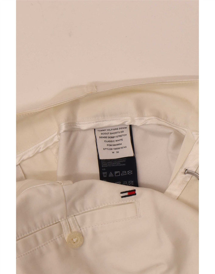 Γυναικείο σορτς Chino Tommy Hilfiger W30, μεσαίο λευκό βαμβακερό