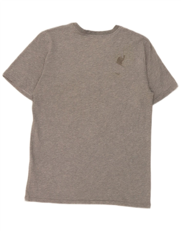 Μπλουζάκι Nike ανδρικό Dri Fit γραφικό μπλουζάκι, μικρό γκρι βαμβακερό