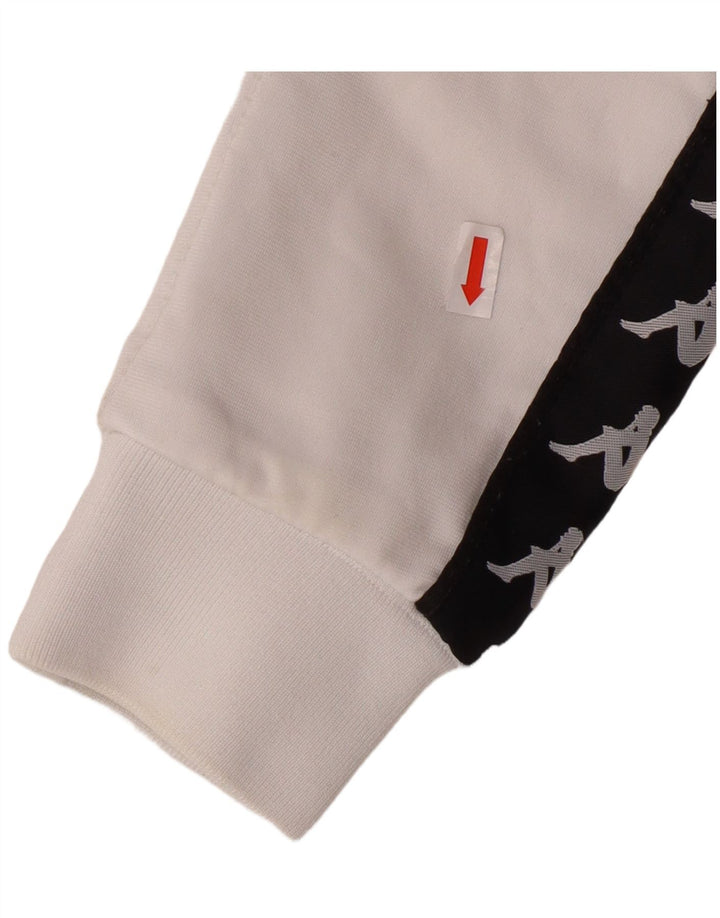 KAPPA Girls Graphic αθλητική φόρμα Top Jacket 11-12 Years Small White