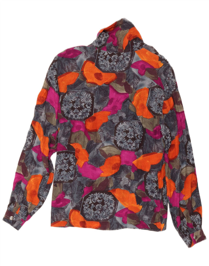 Saint Andrews Γυναικείο πουκάμισο Μπλούζα UK 14 Μεσαία Πολύχρωμη Φλοράλ Βισκόζη