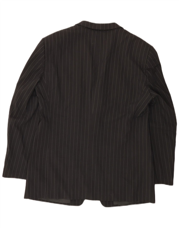 Armani Collezioni Ανδρικό σακάκι με 3 κουμπιά σακάκι IT 52 Large Black Pinstripe