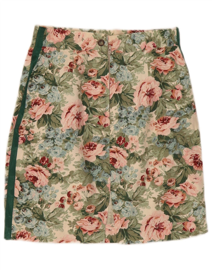 Vintage Γυναικεία Μίνι Φούστα Μικρή W26 Πολύχρωμη Floral