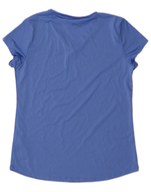 Puma Γυναικείο T-Shirt Top UK 12 Medium Blue Polyester