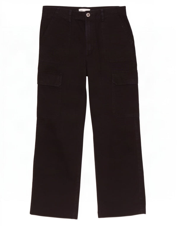 Zara Γυναικείο Ψηλόμεσο Παντελόνι Cargo EU 38 Small W28 L27 Μαύρο