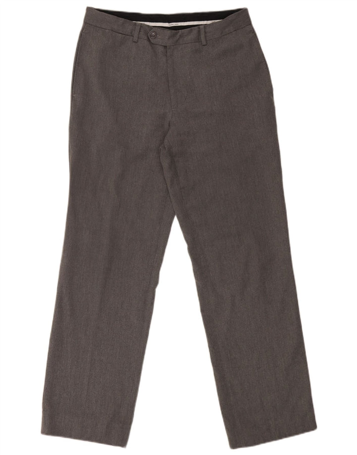 Zara Ανδρικό ίσιο παντελόνι Chino EU 40 Medium W31 L29 Grey Polyester