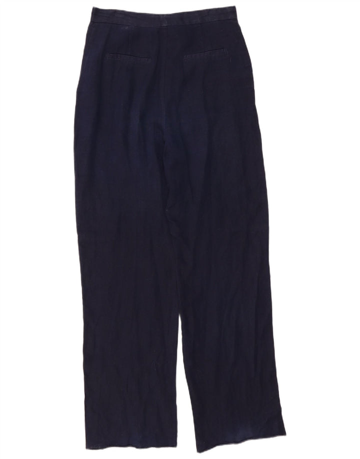 Zara Γυναικείο ίσιο παντελόνι Chino Medium W30 L31 Navy Blue