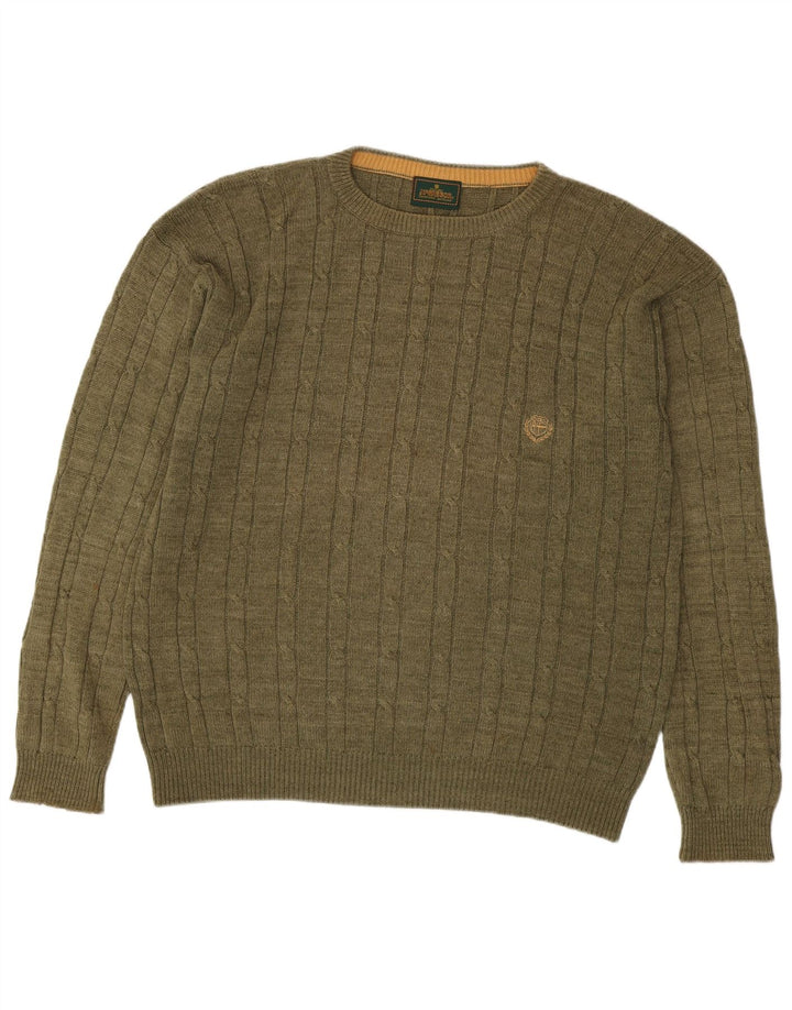 Ανδρικό πουλόβερ MC Gregor Crew Neck Jumper Medium Khaki