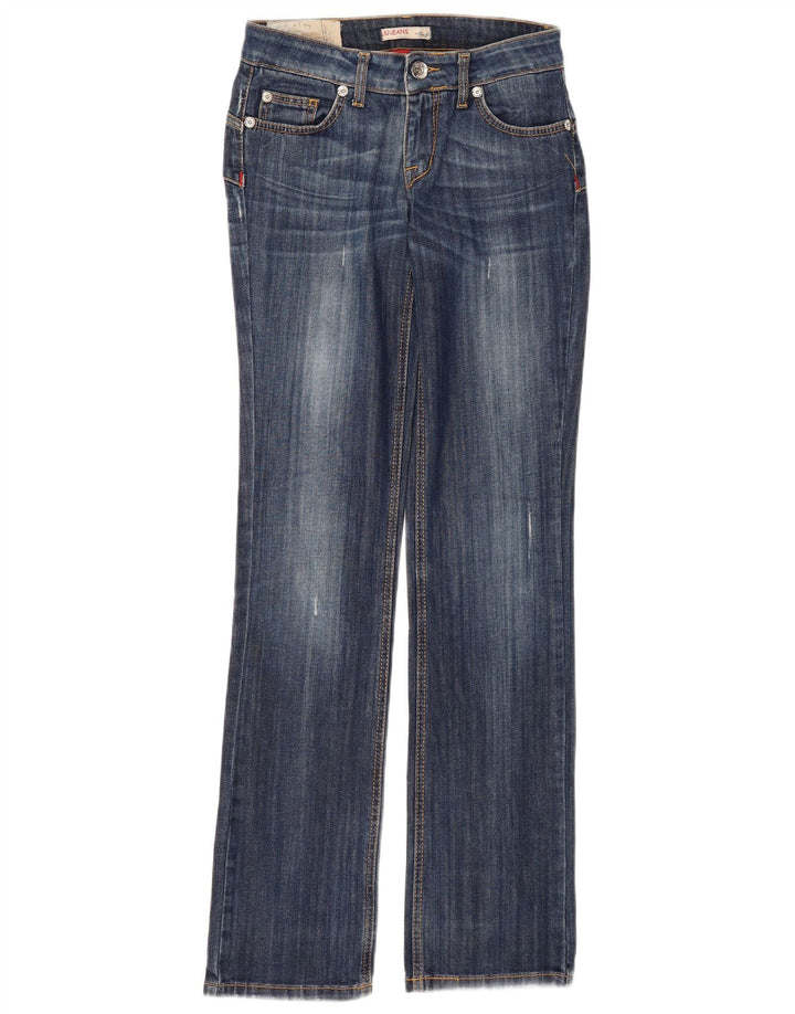 Liu Jo Γυναικεία Distressed Bootcut Jeans W28 L34 Blue Cotton
