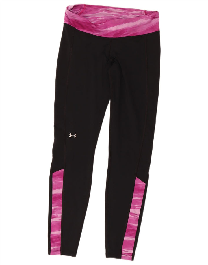Under Armour Γυναικεία κολάν Cold Gear UK 14 Medium Black Colourblock