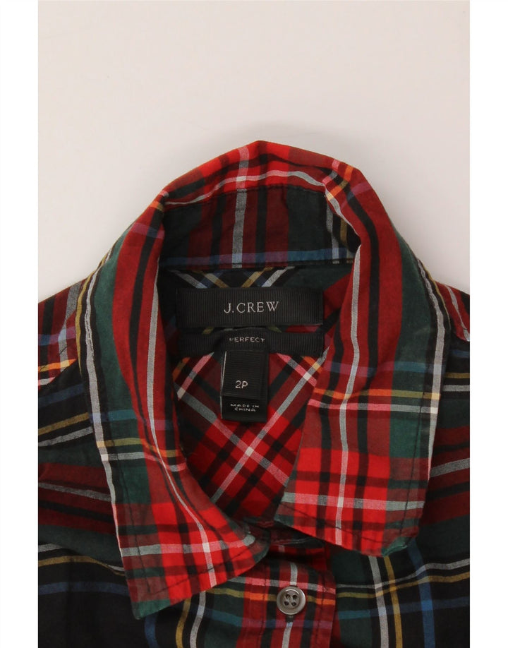 J. CREW Womens Shirt US 2 XS Multicoloured Check Cotton Vintage J. Crew and Second-Hand J. Crew from Messina Hembry 