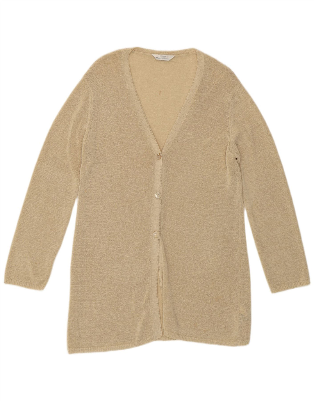 Marks & Spencer Γυναικείο πουλόβερ St. Michael Cardigan UK 12 Medium Beige