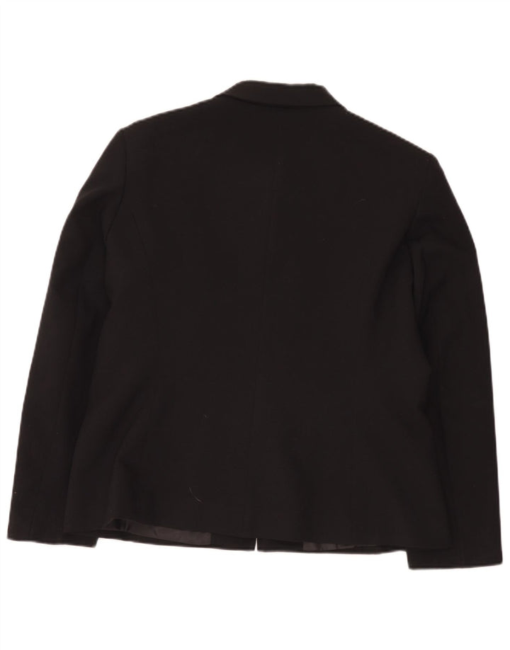Vintage γυναικείο τζάκετ UK 16 Large Black με φερμουάρ