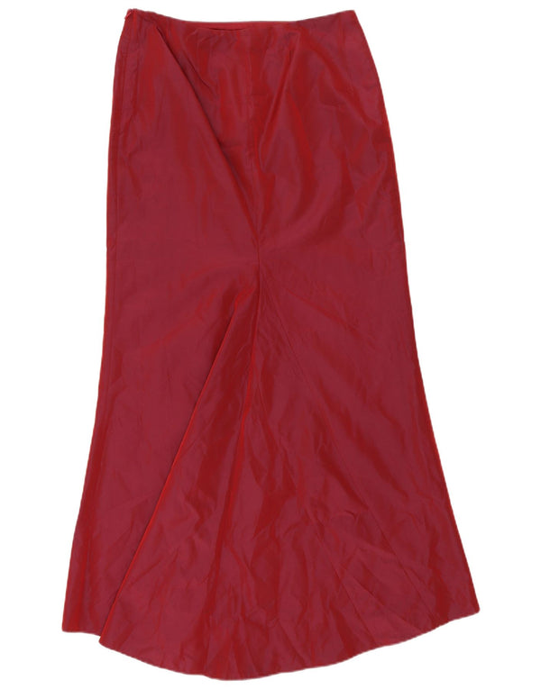 Ντεμπούτο Γυναικεία Φούστα Γοργόνας UK 12 Medium W30 Acetate Βουργουνδίας