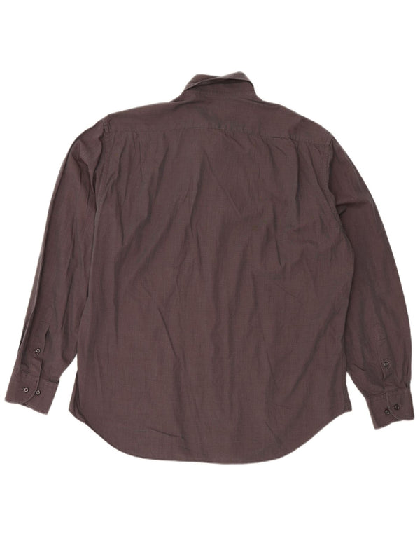 Ανδρικό πουκάμισο CERRUTI 1881 Size 42 16 1/2 Large Brown Pinstripe