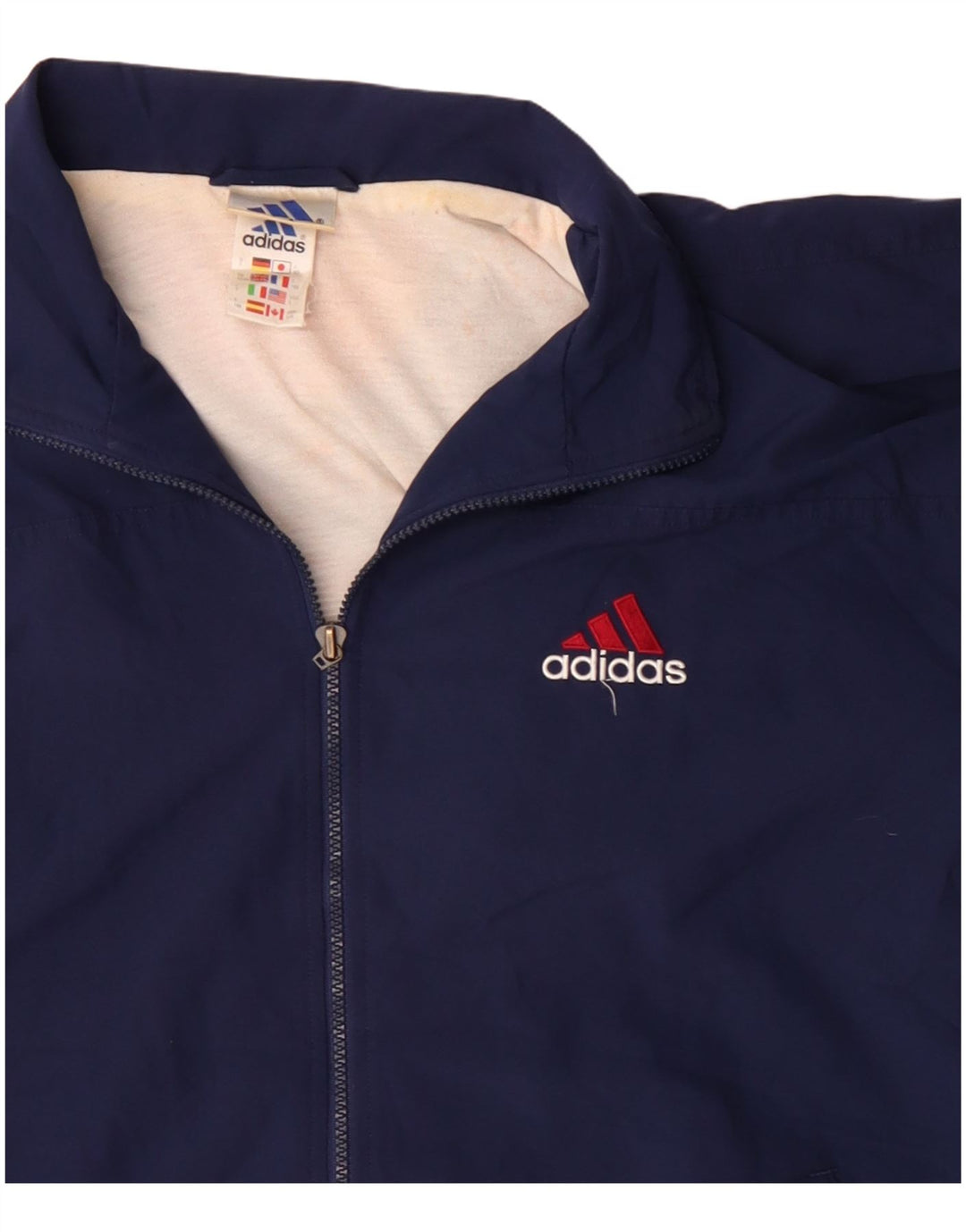 Ανδρική φόρμα Adidas Top Jacket UK 42/44 Large Navy Blue Polyester
