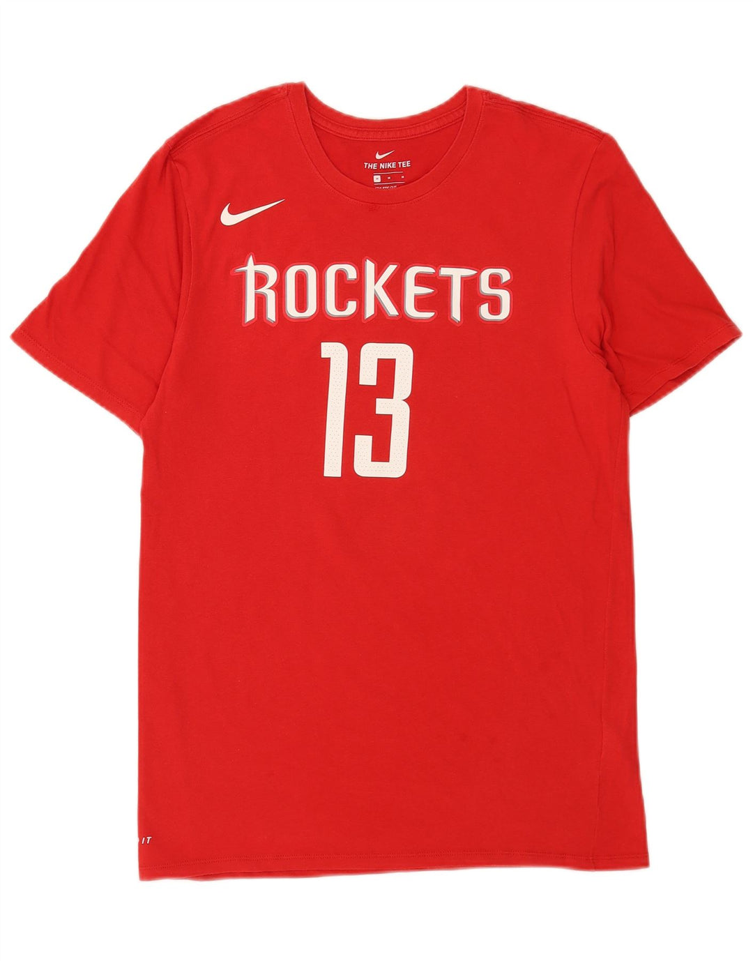 Μπλουζάκι γραφικό Nike Ανδρικό Houston Rockets, μεσαίο κόκκινο βαμβακερό