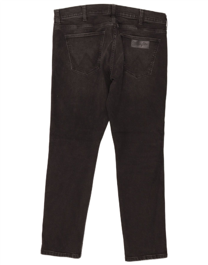 WRANGLER Ανδρικό τζιν Larston Slim W38 L32 Μαύρο βαμβακερό