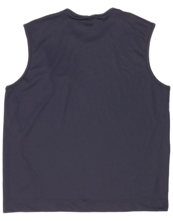 Ανδρικό γιλέκο Adidas Large Navy Blue Polyester