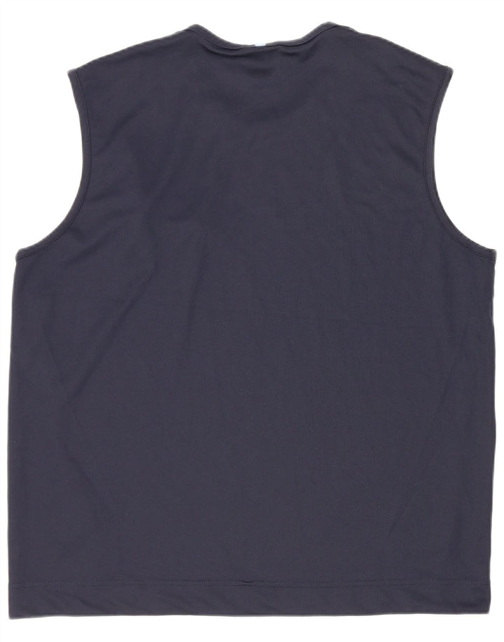 Ανδρικό γιλέκο Adidas Large Navy Blue Polyester