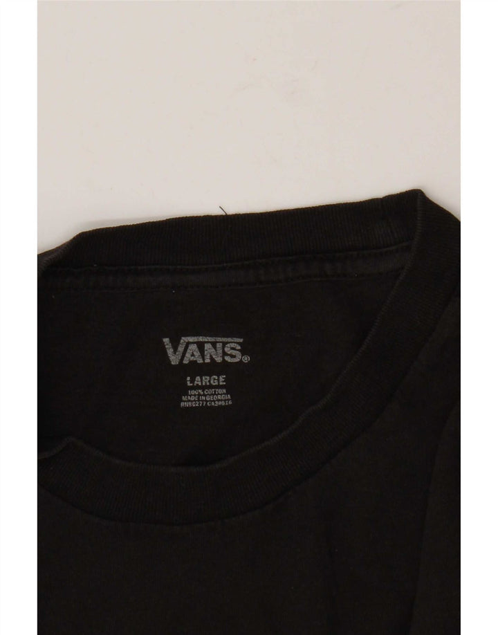 Ανδρικό T-Shirt Vans Top μεγάλο μαύρο βαμβακερό