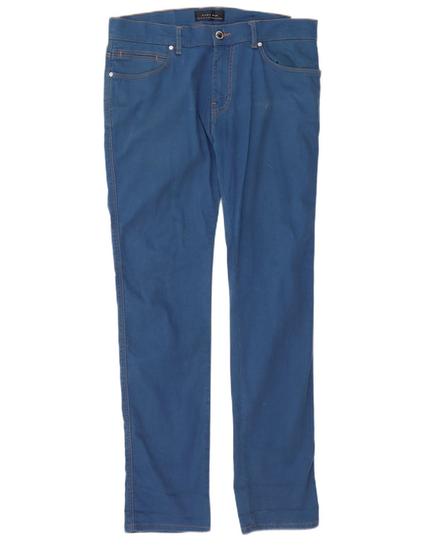 Zara Ανδρικό Slim Jeans EU 42 Large W32 L34 Μπλε βαμβακερό