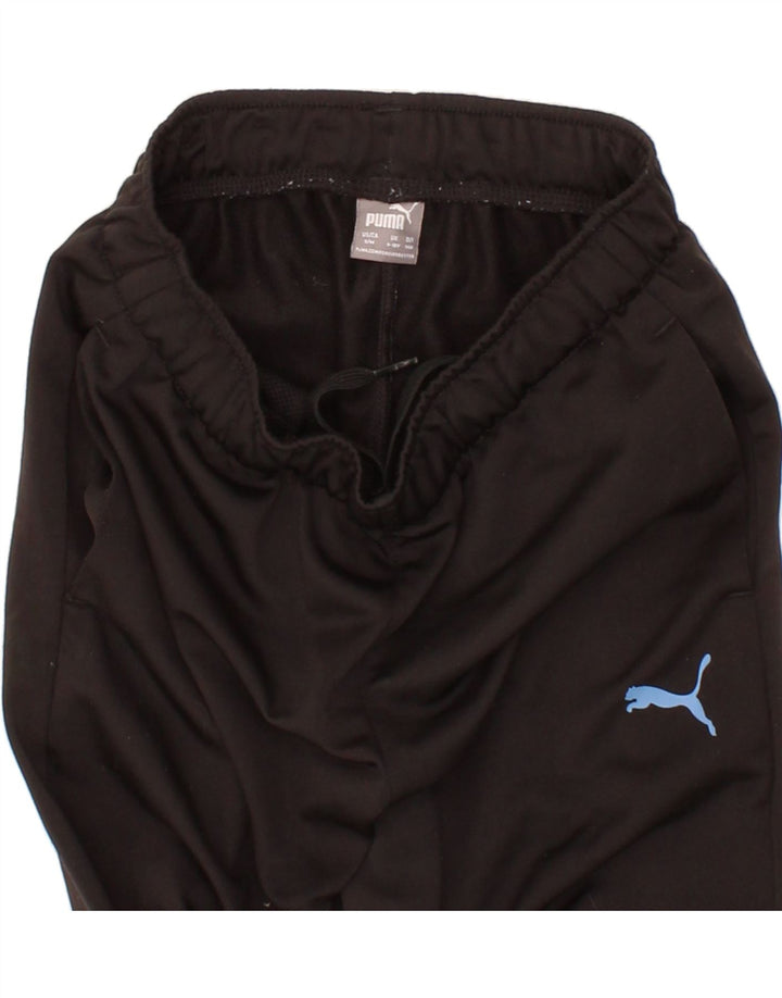 PUMA Boys Tracksuit Trousers 9-10 Years Medium Black Polyester Vintage Puma and Second-Hand Puma from Messina Hembry 