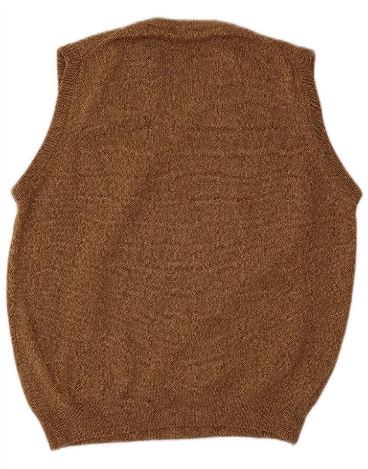 Ανδρικό γιλέκο Henry Cottons Tank Top Μαλλί σε μεσαίο καφέ με φλύκταινες