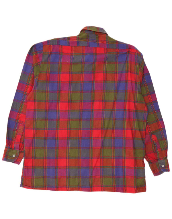 Ανδρικό φανελένιο πουκάμισο VINTAGE Μέγεθος 41/42 Μεγάλο πολύχρωμο βαμβάκι