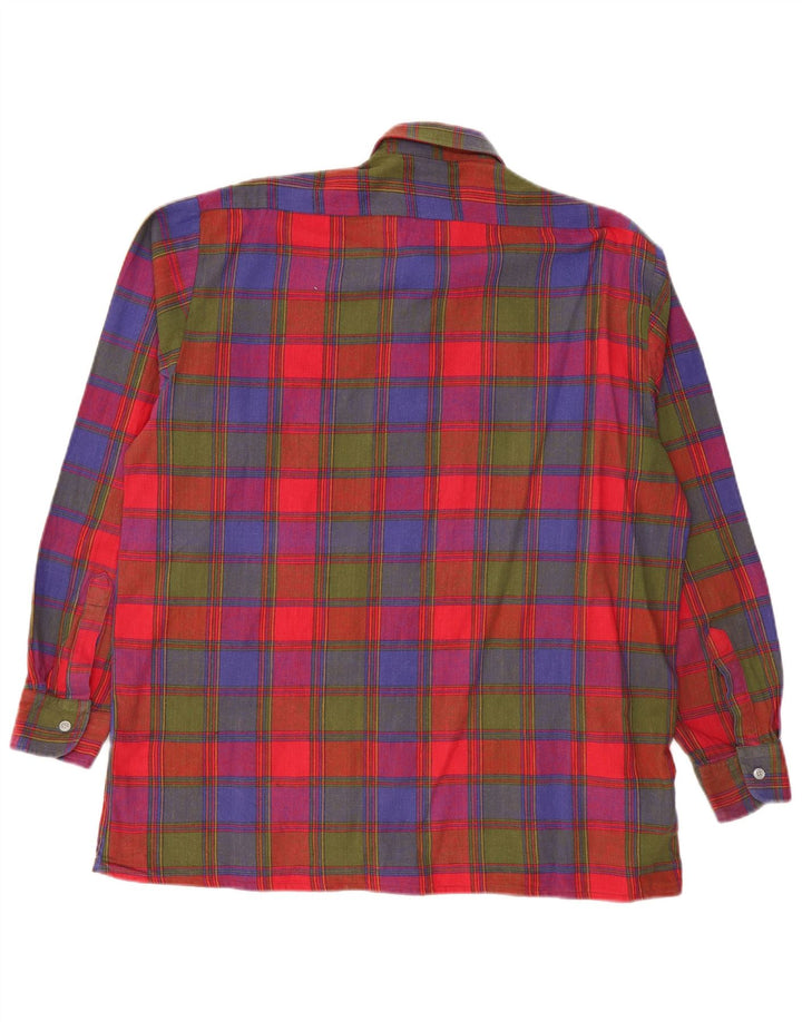 Ανδρικό φανελένιο πουκάμισο VINTAGE Μέγεθος 41/42 Μεγάλο πολύχρωμο βαμβάκι