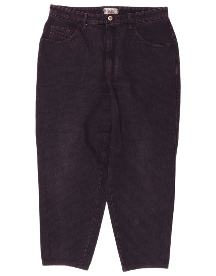 VINTAGE Γυναικείο Tapered Jeans W34 L27 Μωβ