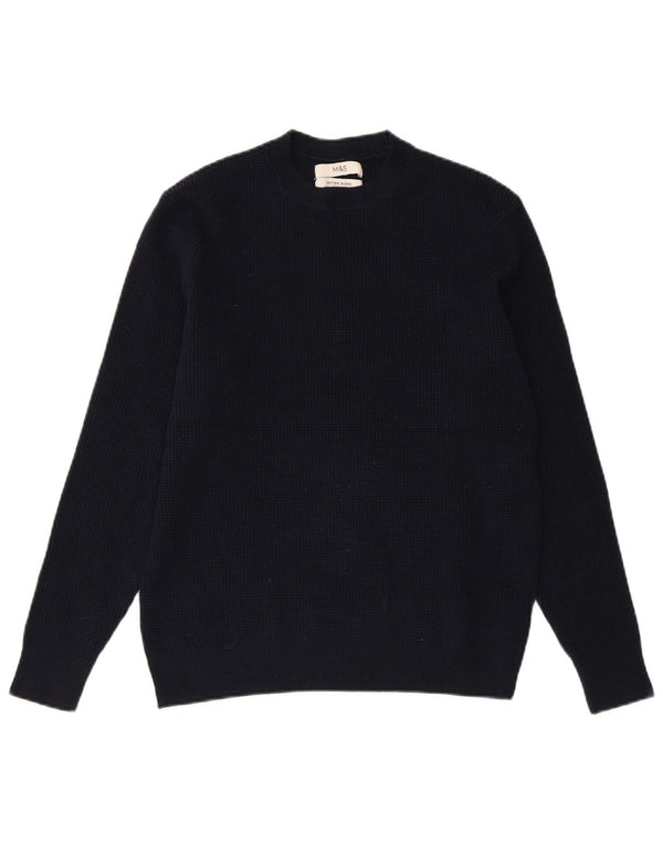 Γυναικείο πουλόβερ με λαιμόκοψη MARKS & SPENCER UK 10 Small Navy Blue