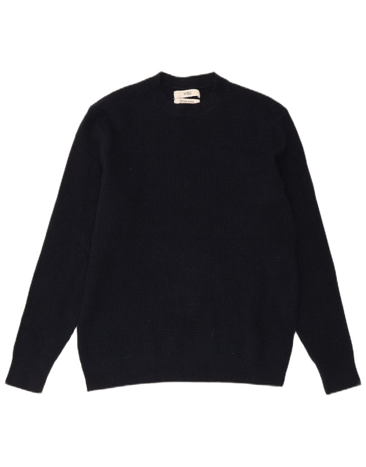 Γυναικείο πουλόβερ με λαιμόκοψη MARKS & SPENCER UK 10 Small Navy Blue