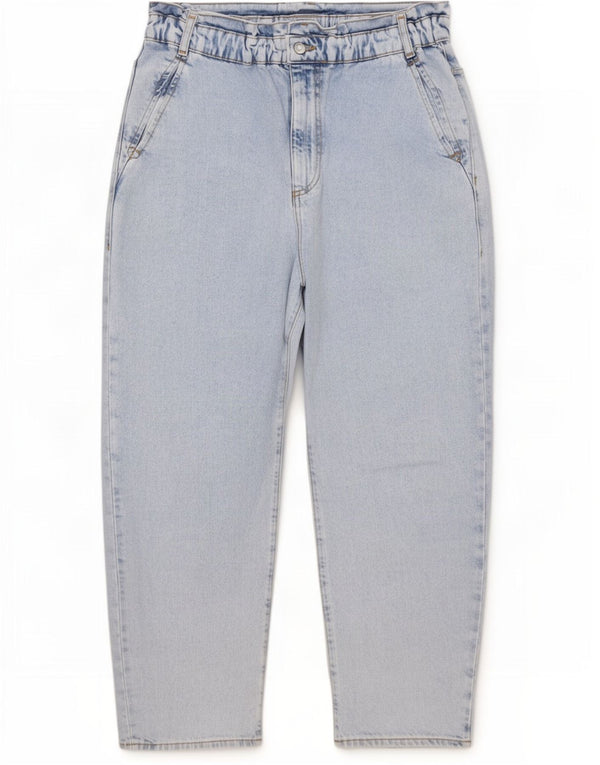 Zara Γυναικείο ψηλό κωνικό τζιν EU 44 XL W34 L26 Λευκό
