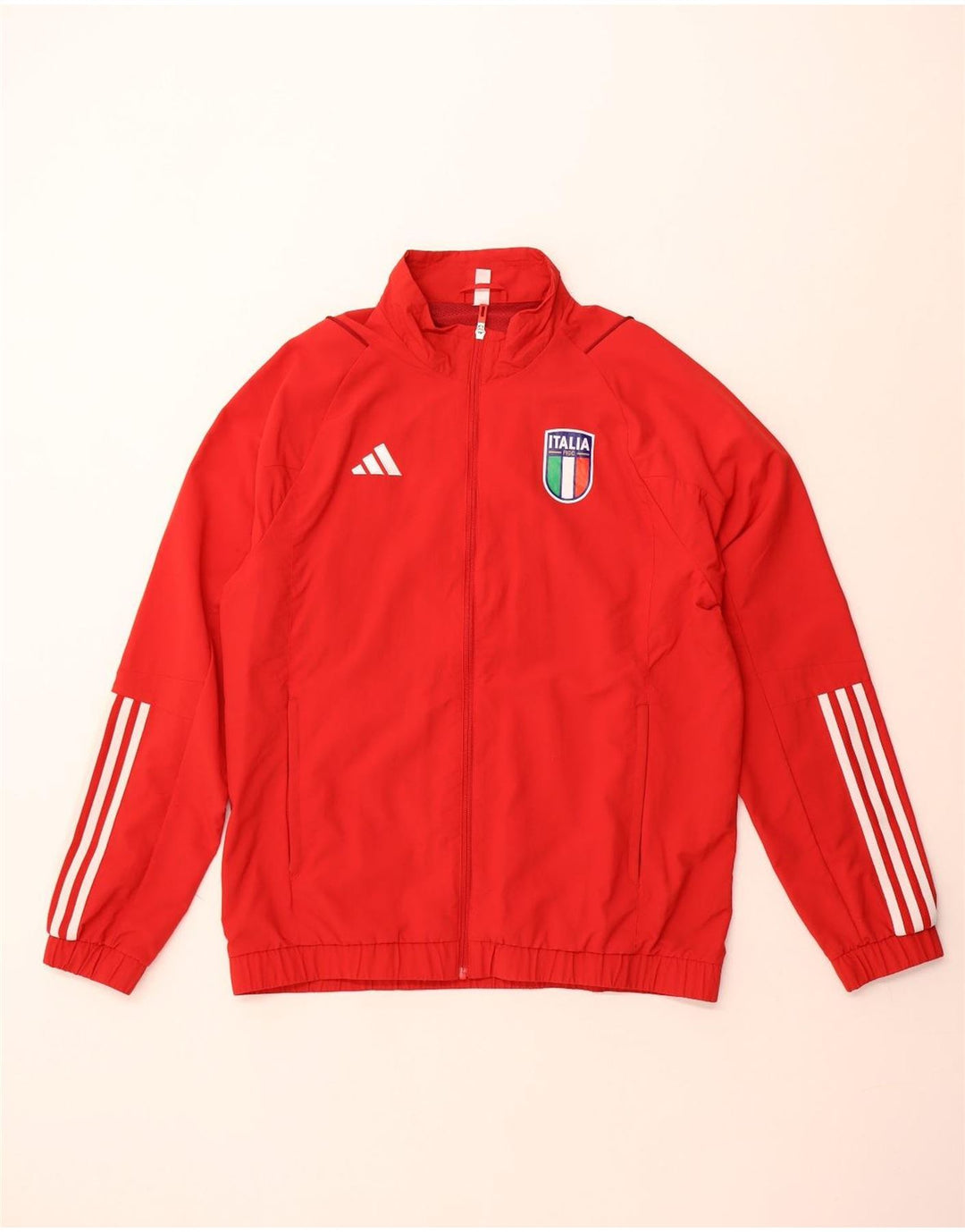 Ανδρική φόρμα Adidas Italia Top Jacket Μεγάλο Κόκκινο Πολυαμίδιο