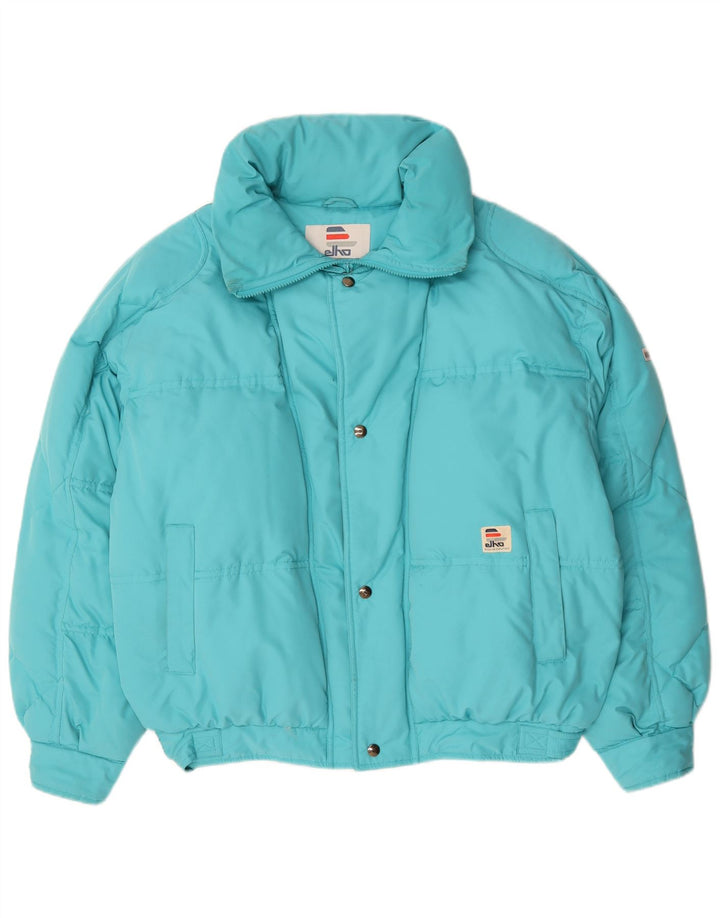 Elho Mens Oversized Jacket IT 50 Large Turquoise Polyester