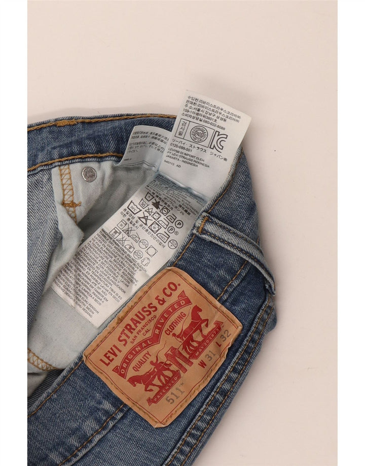 LEVI'S Ανδρικό 511 Slim Jeans W31 L32 Μπλε βαμβακερό