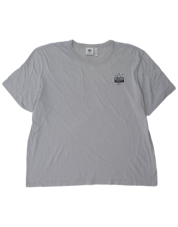 Ανδρικό γραφικό T-Shirt Adidas Top 2XL Μπλε βαμβακερό