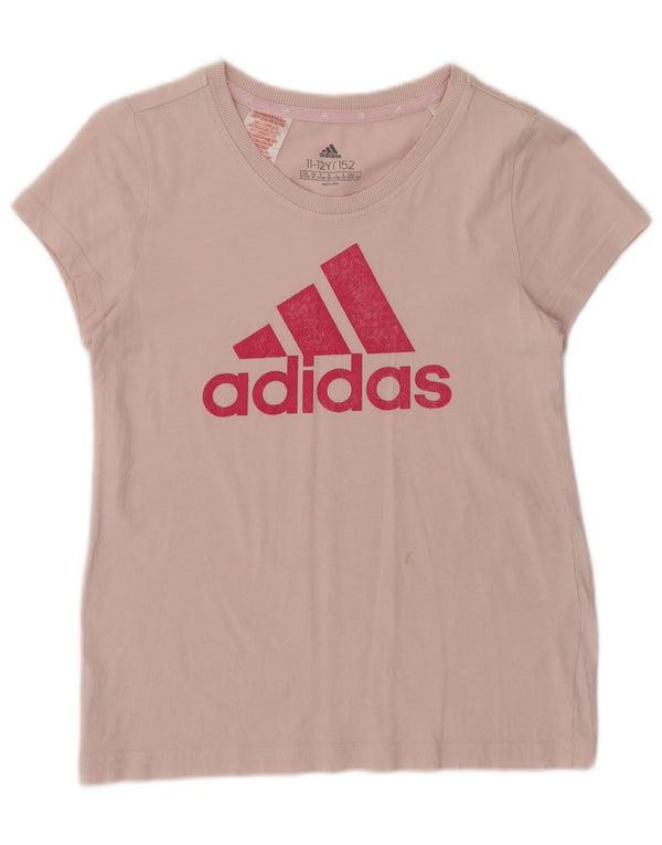 Adidas κανονικό γραφικό μπλουζάκι 11-12 ετών ροζ