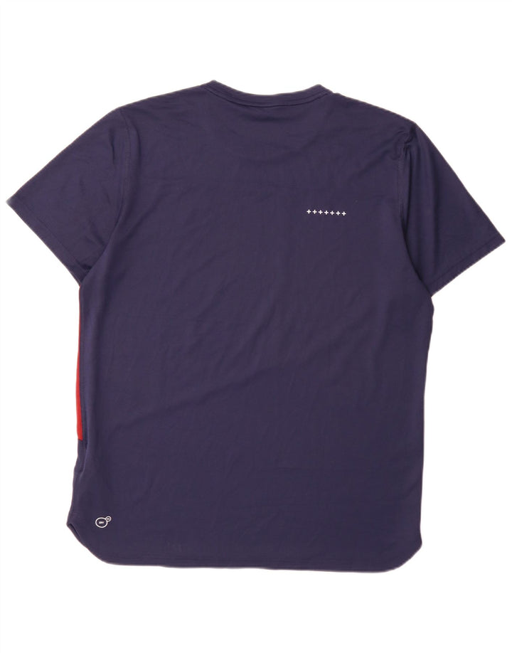 Ανδρικό T-Shirt Puma Top Large Navy Blue Colorblock Πολυεστέρας