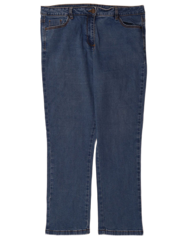 Cos Γυναικείο Straight Jeans UK 18 XL W36 L29 Μπλε βαμβακερό