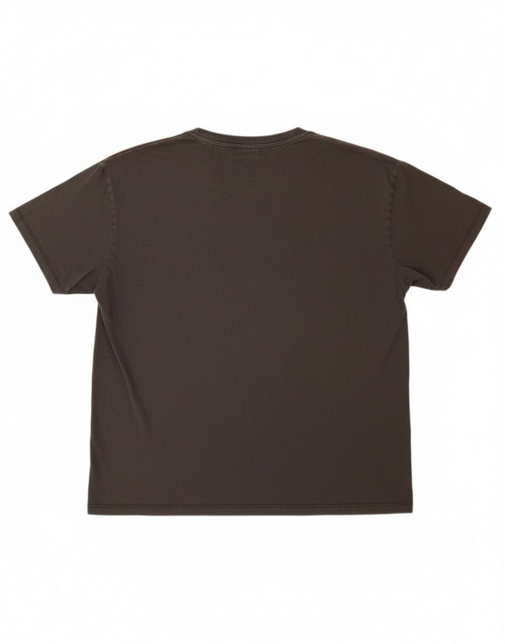 Pull & Bear Mens Guns & Roses Γραφικό T-Shirt Top μεγάλο γκρι βαμβακερό
