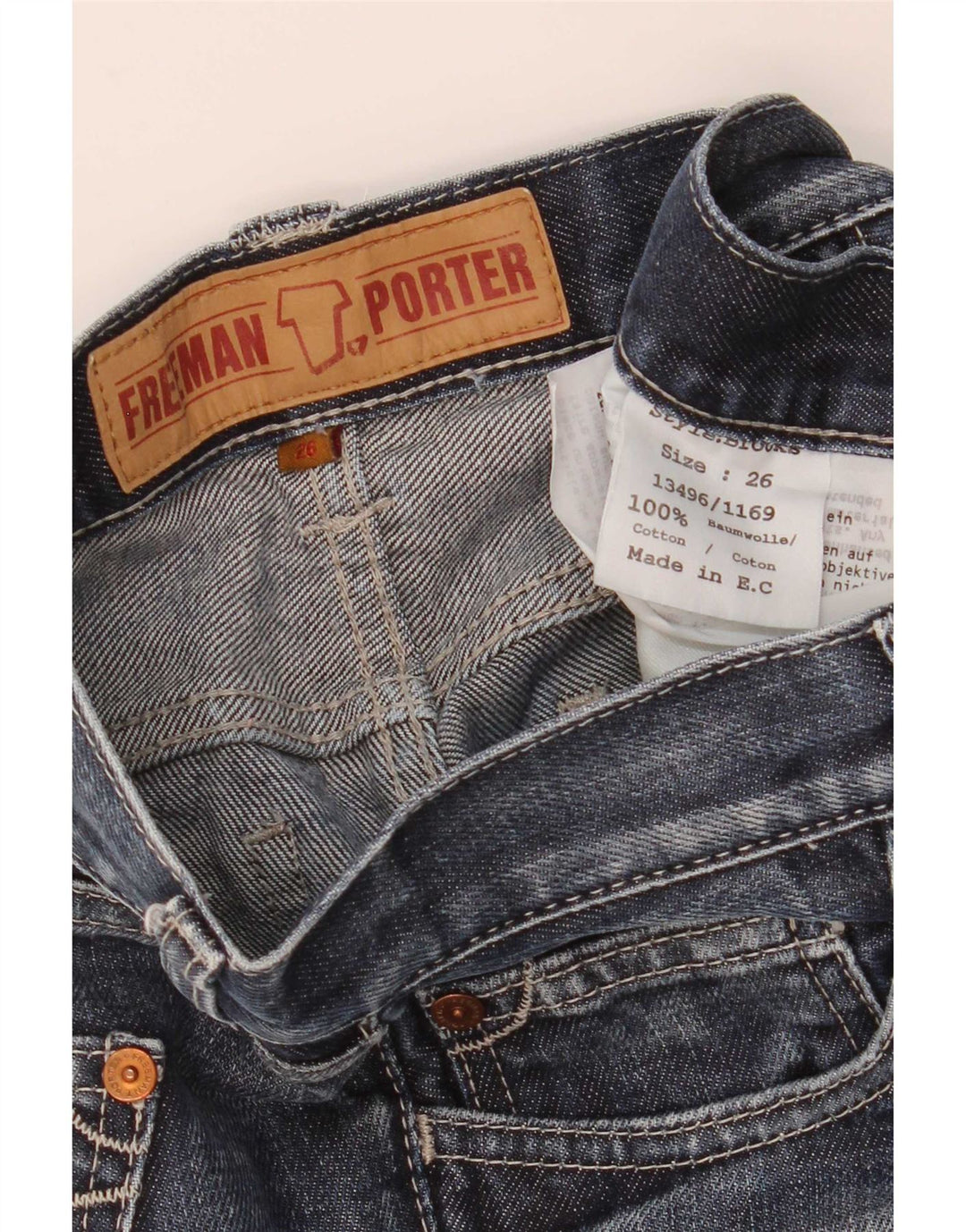 Freeman T. Porter Γυναικείο Bootcut Jeans W26 L31 Μπλε βαμβακερό