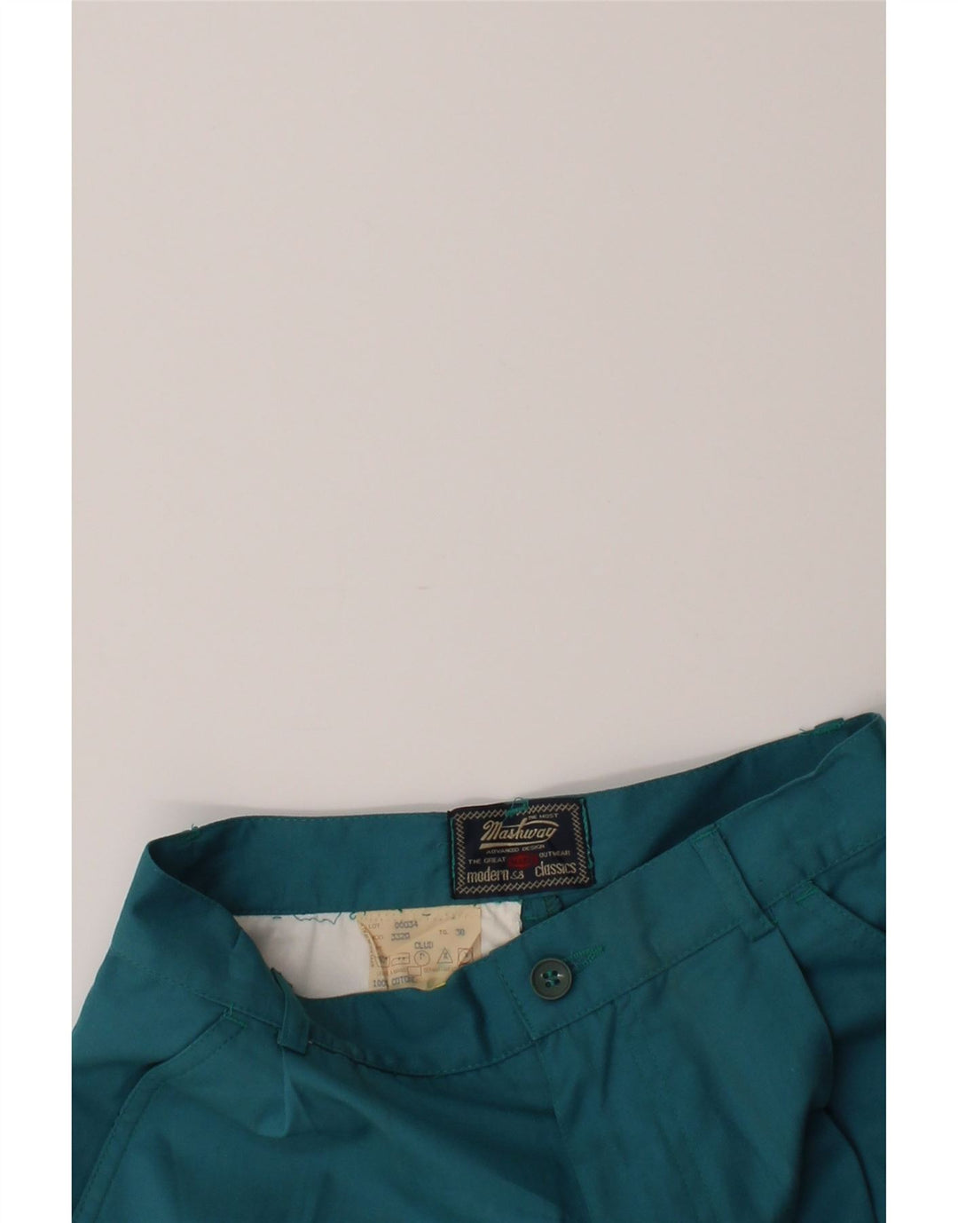 VINTAGE Womens Pegged Casual Shorts W30 Medium Blue Cotton Vintage Vintage and Second-Hand Vintage from Messina Hembry 