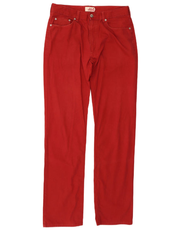 Best Company Ανδρικό ίσιο casual παντελόνι W34 L34 κόκκινο βαμβακερό