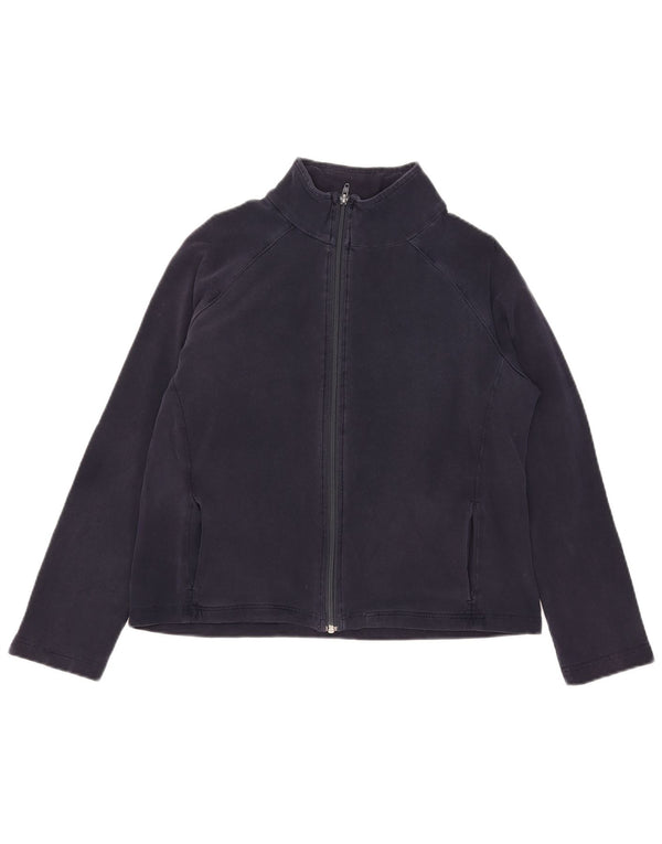 Marks & Spencer Γυναικεία αθλητική φόρμα Top Jacket UK 14 Large Navy Blue Cotton